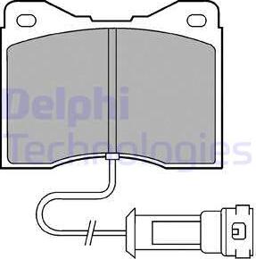 Delphi LP556 - Тормозные колодки, дисковые, комплект autosila-amz.com