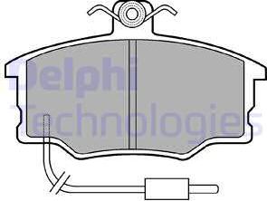 Delphi LP569 - Тормозные колодки, дисковые, комплект autosila-amz.com