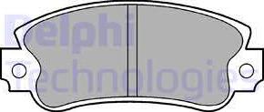 Delphi LP509 - Тормозные колодки, дисковые, комплект autosila-amz.com