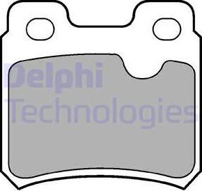 Delphi LP586 - Тормозные колодки, дисковые, комплект autosila-amz.com