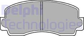 Delphi LP529 - Тормозные колодки, дисковые, комплект autosila-amz.com