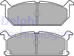 Delphi LP528 - Тормозные колодки, дисковые, комплект autosila-amz.com