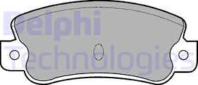 Delphi LP523 - Тормозные колодки, дисковые, комплект autosila-amz.com