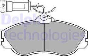 Delphi LP579 - Тормозные колодки, дисковые, комплект autosila-amz.com