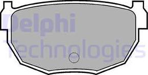 Delphi LP570 - Тормозные колодки, дисковые, комплект autosila-amz.com