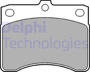Delphi LP578 - Тормозные колодки, дисковые, комплект autosila-amz.com