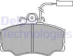 Delphi LP692 - Тормозные колодки, дисковые, комплект autosila-amz.com