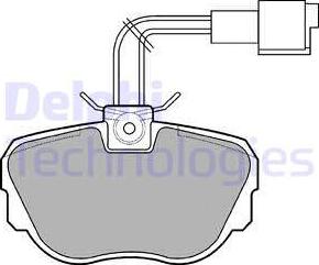 Delphi LP647 - Колодки торм дисковые autosila-amz.com