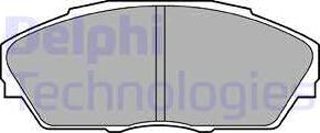 Delphi LP665 - Тормозные колодки, дисковые, комплект autosila-amz.com