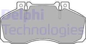 Delphi LP662 - Тормозные колодки, дисковые, комплект autosila-amz.com
