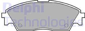Delphi LP605 - Тормозные колодки, дисковые, комплект autosila-amz.com