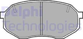 Delphi LP630 - Тормозные колодки, дисковые, комплект autosila-amz.com