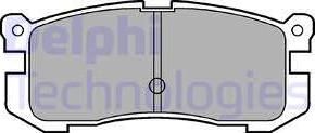 Delphi LP624 - Тормозные колодки, дисковые, комплект autosila-amz.com