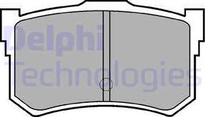 Delphi LP678 - Тормозные колодки, дисковые, комплект autosila-amz.com