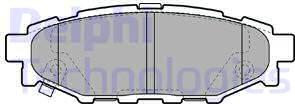 Delphi LP1999-18B1 - Тормозные колодки, дисковые, комплект autosila-amz.com