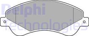 Delphi LP1953 - Тормозные колодки, дисковые, комплект autosila-amz.com