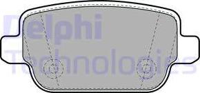 Delphi LP1969 - Тормозные колодки, дисковые, комплект autosila-amz.com