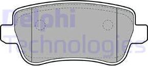 Delphi LP1964 - Тормозные колодки, дисковые, комплект autosila-amz.com