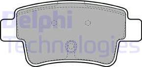 Delphi LP1965 - Тормозные колодки, дисковые, комплект autosila-amz.com