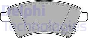 Delphi LP1966 - Тормозные колодки, дисковые, комплект autosila-amz.com