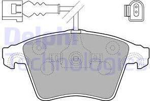 Delphi LP1914 - Тормозные колодки, дисковые, комплект autosila-amz.com