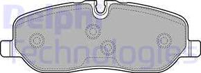 Delphi LP1935-18B1 - Тормозные колодки, дисковые, комплект autosila-amz.com