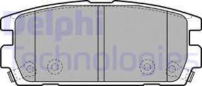 Delphi LP1930 - Тормозные колодки, дисковые, комплект autosila-amz.com