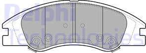 Delphi LP1932-18B1 - Тормозные колодки, дисковые, комплект autosila-amz.com