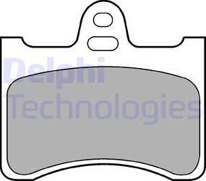 Delphi LP193 - Тормозные колодки, дисковые, комплект autosila-amz.com