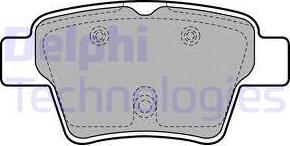 Delphi LP1926 - Тормозные колодки, дисковые, комплект autosila-amz.com