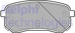 Delphi LP1976 - Тормозные колодки, дисковые, комплект autosila-amz.com