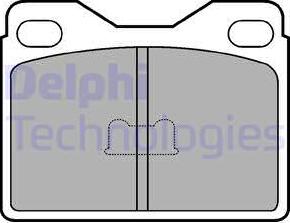 Delphi LP145 - Тормозные колодки, дисковые, комплект autosila-amz.com