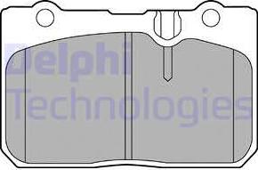 Delphi LP1460 - Тормозные колодки, дисковые, комплект autosila-amz.com