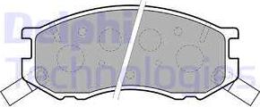 Delphi LP1461 - Тормозные колодки, дисковые, комплект autosila-amz.com