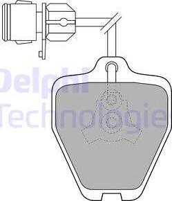 Delphi LP1463 - Тормозные колодки, дисковые, комплект autosila-amz.com