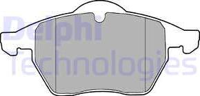 Delphi LP1407 - Тормозные колодки, дисковые, комплект autosila-amz.com
