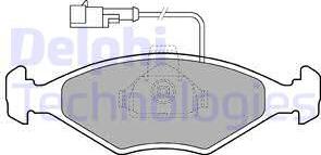 Delphi LP1415 - Тормозные колодки, дисковые, комплект autosila-amz.com