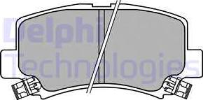 Delphi LP1439-18B1 - Тормозные колодки, дисковые, комплект autosila-amz.com