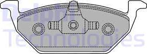 Delphi LP1436 - Тормозные колодки, дисковые, комплект autosila-amz.com