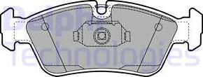 Delphi LP1421-18B1 - Тормозные колодки, дисковые, комплект autosila-amz.com