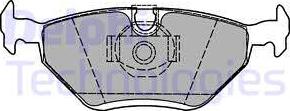 Delphi LP1423 - Тормозные колодки, дисковые, комплект autosila-amz.com