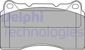 Delphi LP1422 - Тормозные колодки, дисковые, комплект autosila-amz.com
