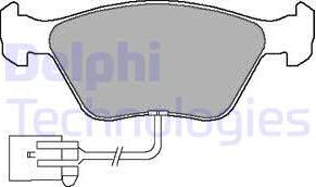 Delphi LP1598 - LP1598 колодки дисковые п.\ Ford Mondeo/Scorpio/Cougar 1.6i-2.5i/1.8TD & 16V/24V 93> autosila-amz.com