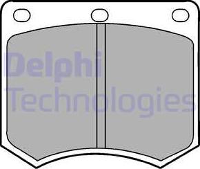 Delphi LP154 - Колодки торм дисковые autosila-amz.com