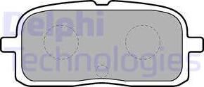 Delphi LP1550 - Колодки торм дисковые autosila-amz.com