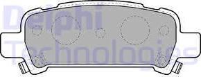 Delphi LP1509 - Тормозные колодки, дисковые, комплект autosila-amz.com