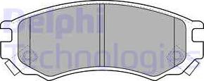 Delphi LP1506 - Тормозные колодки, дисковые, комплект autosila-amz.com