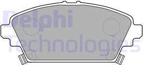 Delphi LP1503 - Тормозные колодки, дисковые, комплект autosila-amz.com