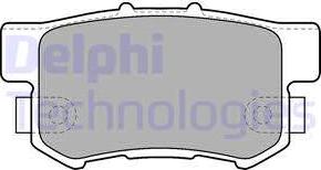 Delphi LP1507 - Тормозные колодки, дисковые, комплект autosila-amz.com