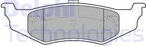 Delphi LP1515 - Тормозные колодки, дисковые, комплект autosila-amz.com